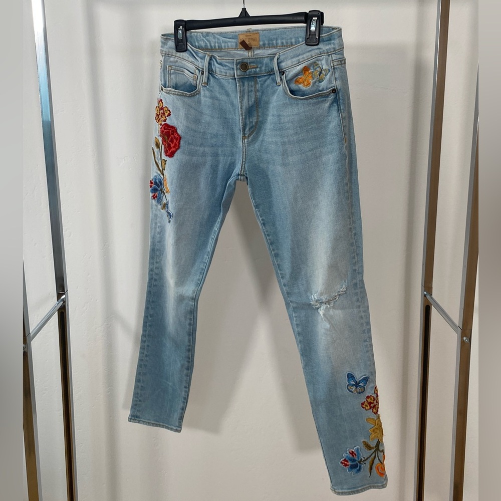 Driftwood Embroidered Jeans